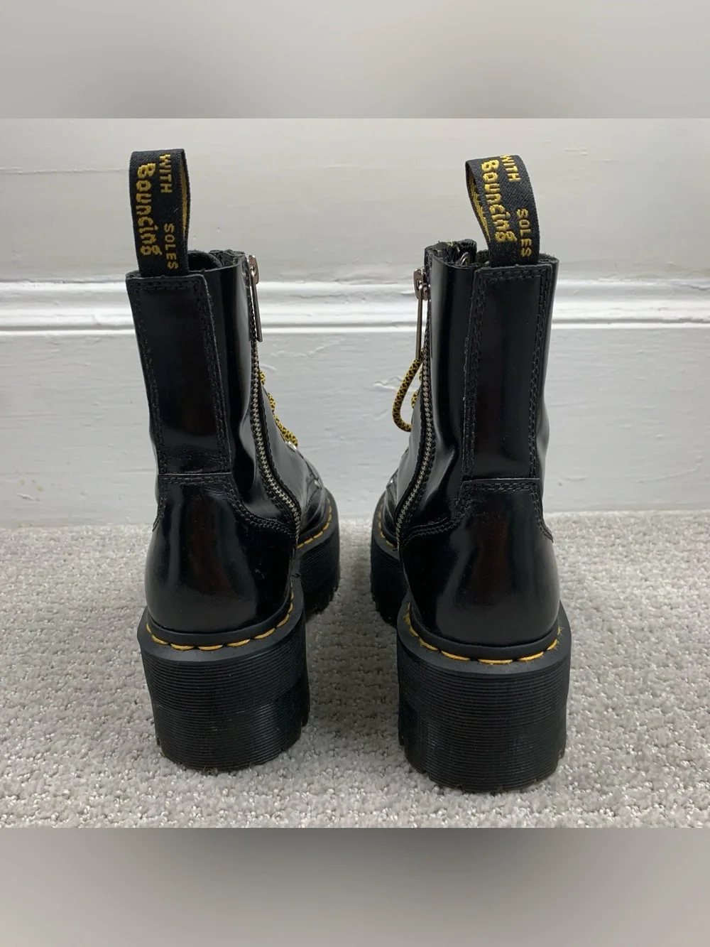 Dr Martens Jadon Max 2” Platform Boots Women’s 6 Goth Punk Grunge Rock